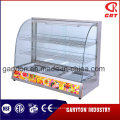 Commercial Electric Curved Food Warmer (GRT-3P-S) Display Showcase with Trays